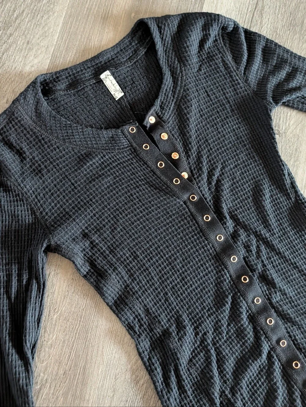 intimately FREE PEOPLE going places waffle cardi top XS S